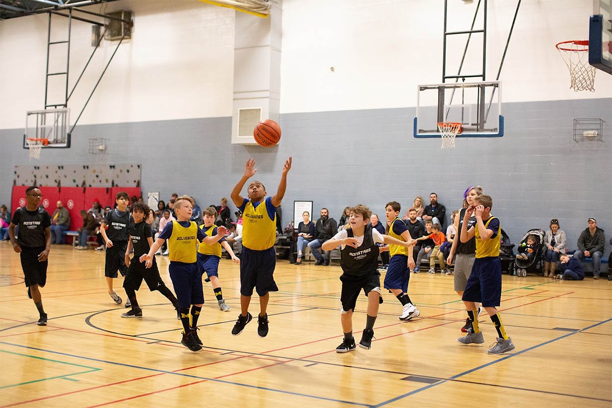 Young Athletes playing a game in the development league